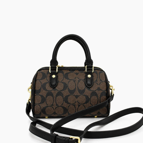 Rowan en toile mini: Marron & Noir -