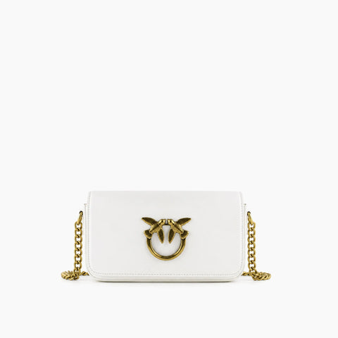 pinko Pocket Love Bag Click: Blanc