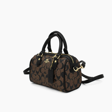 Rowan en toile mini: Marron & Noir -