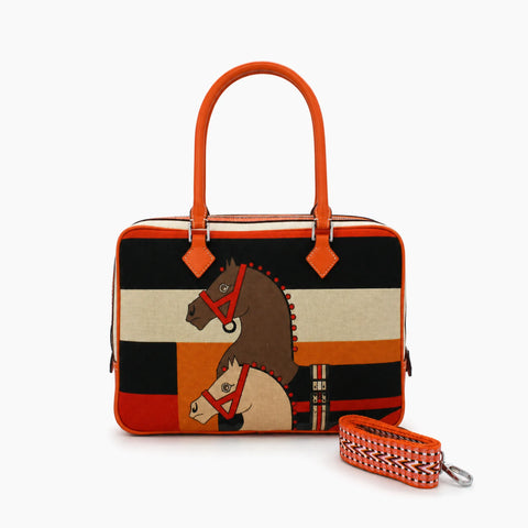 Hermès Plume Multicolore (grand): Orange -