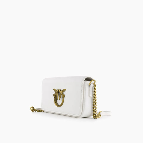 pinko Pocket Love Bag Click: Blanc