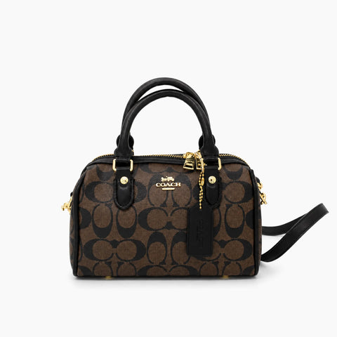 Rowan en toile mini: Marron & Noir -