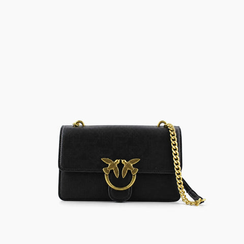 Pinko Love Bag Monogram: Noir