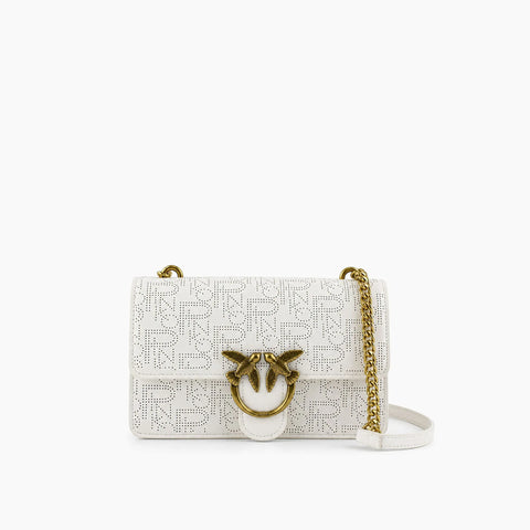 Pinko Love Bag Monogram: Blanc