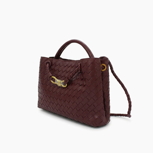 Cabas Andiamo de Bottega Veneta: Marron bordeaux-