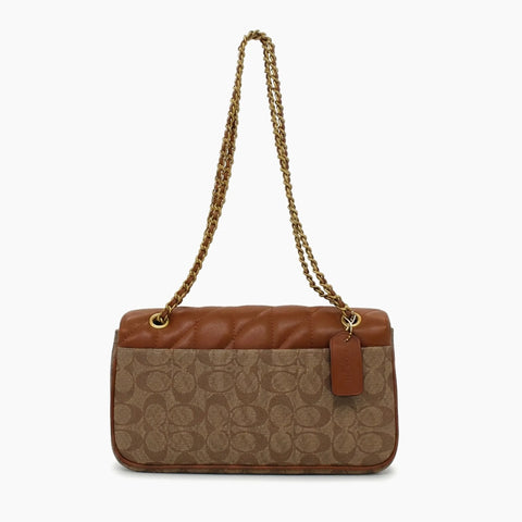 Sac porté épaule Tabby 26: Marron & Beige -