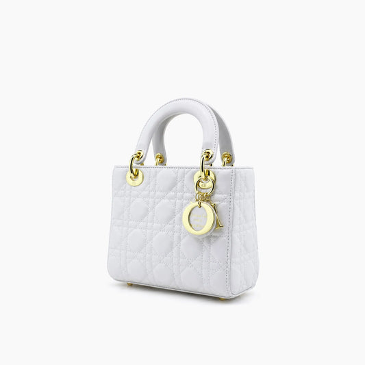 Lady Dior Blanc Cuir Mat
