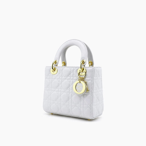 Lady Dior Blanc Cuir Mat