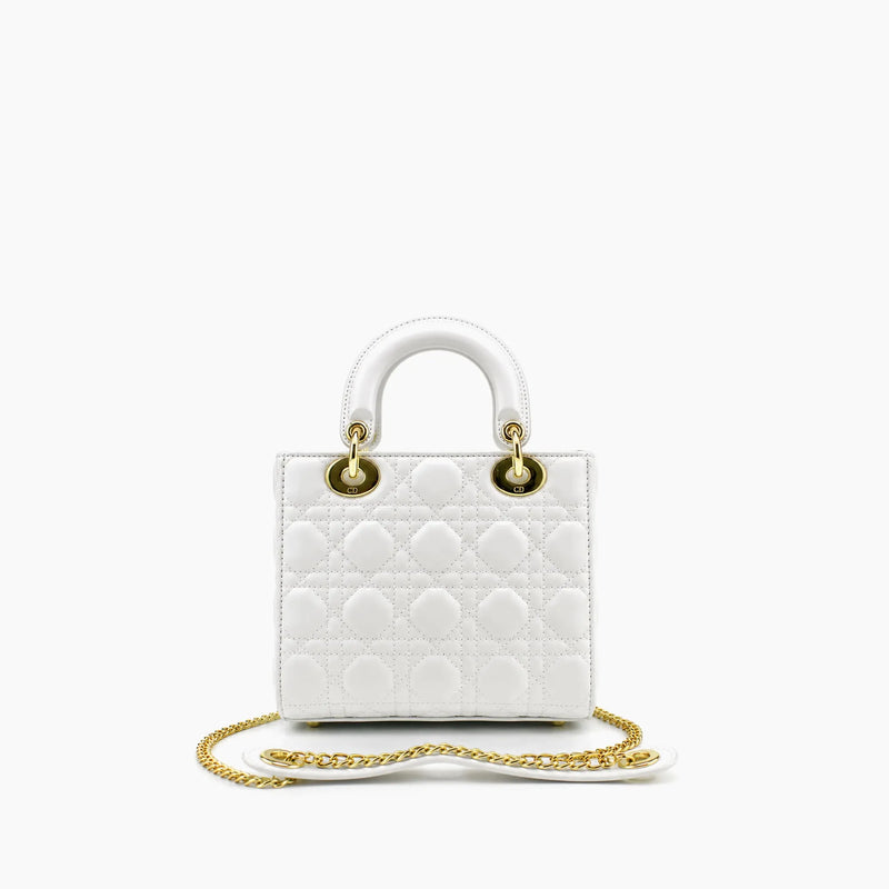 Lady Dior Blanc Cuir Mat