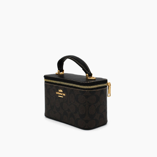 Sac Bandoulière Rainer 18: Noir & Marron Foncé -