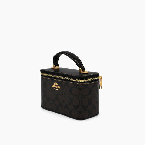 Sac Bandoulière Rainer 18: Noir & Marron Foncé -