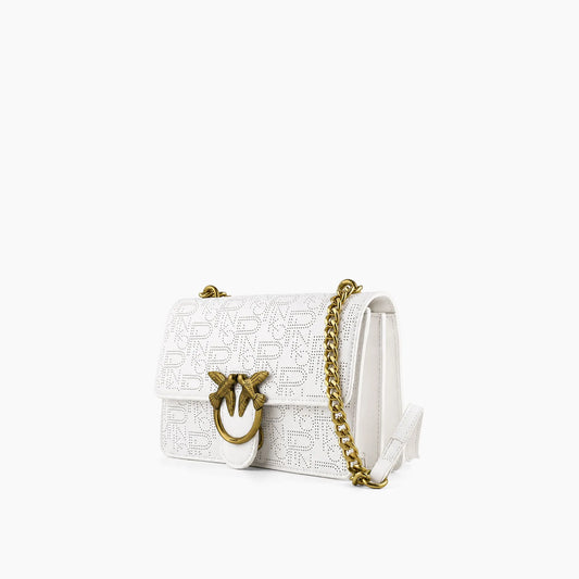 Pinko Love Bag Monogram: Blanc