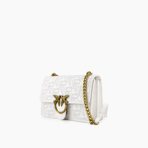 Pinko Love Bag Monogram: Blanc