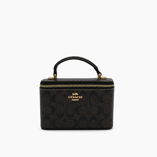 Sac Bandoulière Rainer 18: Noir & Marron Foncé -