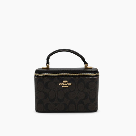 Sac Bandoulière Rainer 18: Noir & Marron Foncé -
