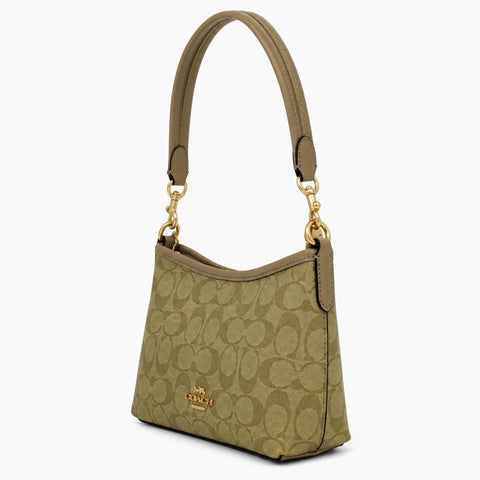 épaule Laurel de Coach: Beige Olive -