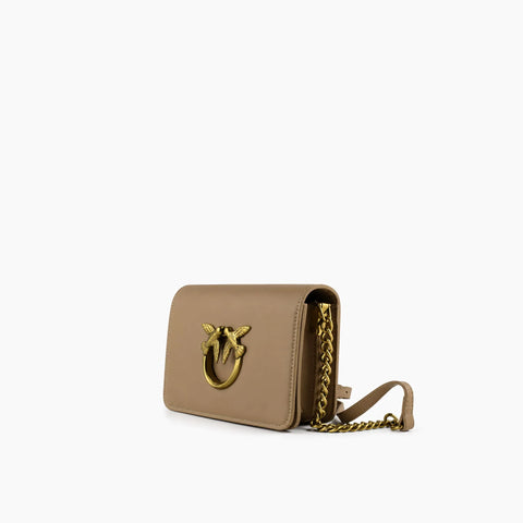 pinko Pocket Love Bag Click(mini): Taupe clair