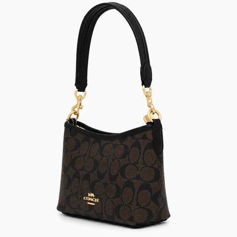 épaule Laurel de Coach: Marron foncé & Marron -
