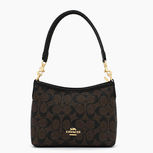 épaule Laurel de Coach: Marron foncé & Marron -