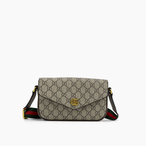 Ophidia Mini Bag GG Supreme: Grey Ebony