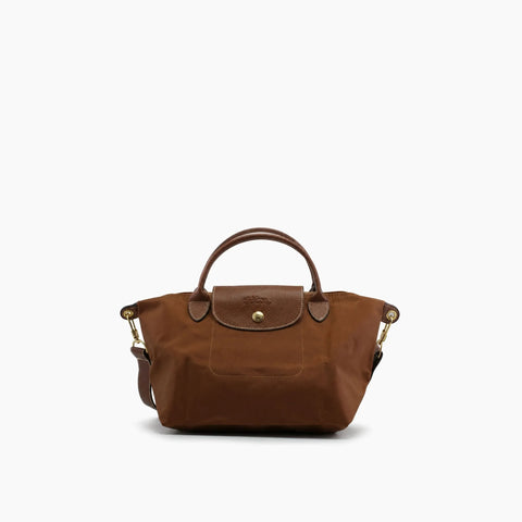 Le Pliage Neo: Marron avec des détails en cuir marron foncé