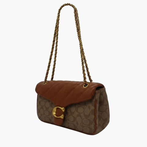 Sac porté épaule Tabby 26: Marron & Beige -