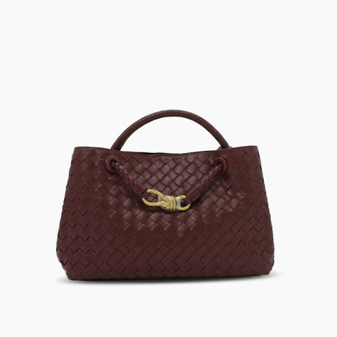 Cabas Andiamo de Bottega Veneta: Marron bordeaux-