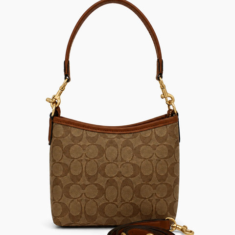 épaule Laurel de Coach: Marron cognac -