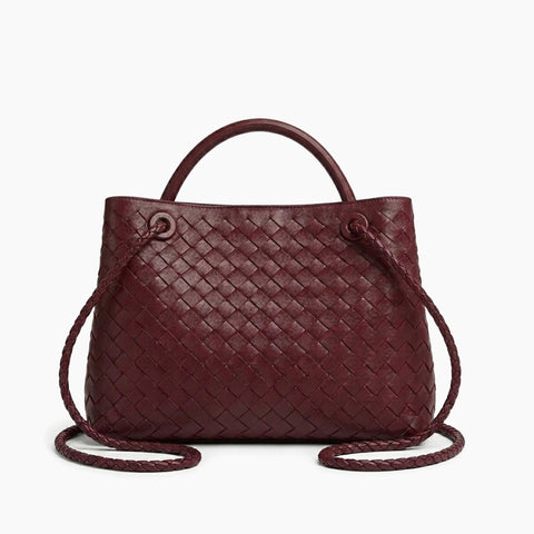 Cabas Andiamo de Bottega Veneta: Marron bordeaux-