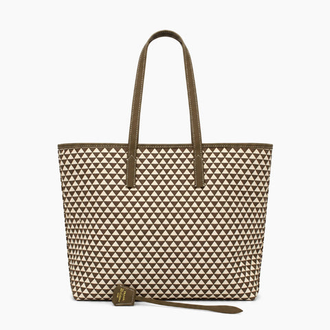 Cabas Prada Symbole: Taupe et écru -