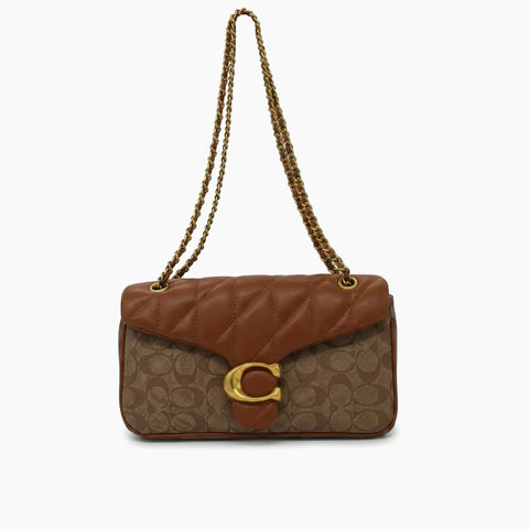 Sac porté épaule Tabby 26: Marron & Beige -