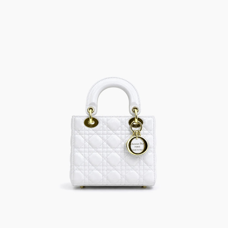 Lady Dior Blanc Cuir Verni