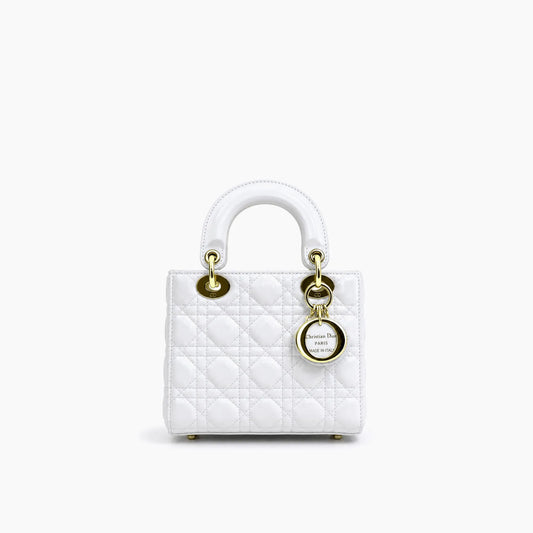 Lady Dior Blanc Cuir Verni
