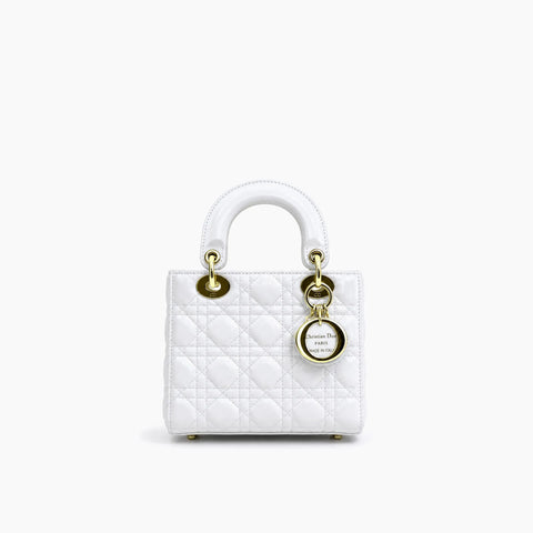 Lady Dior Blanc Cuir Verni