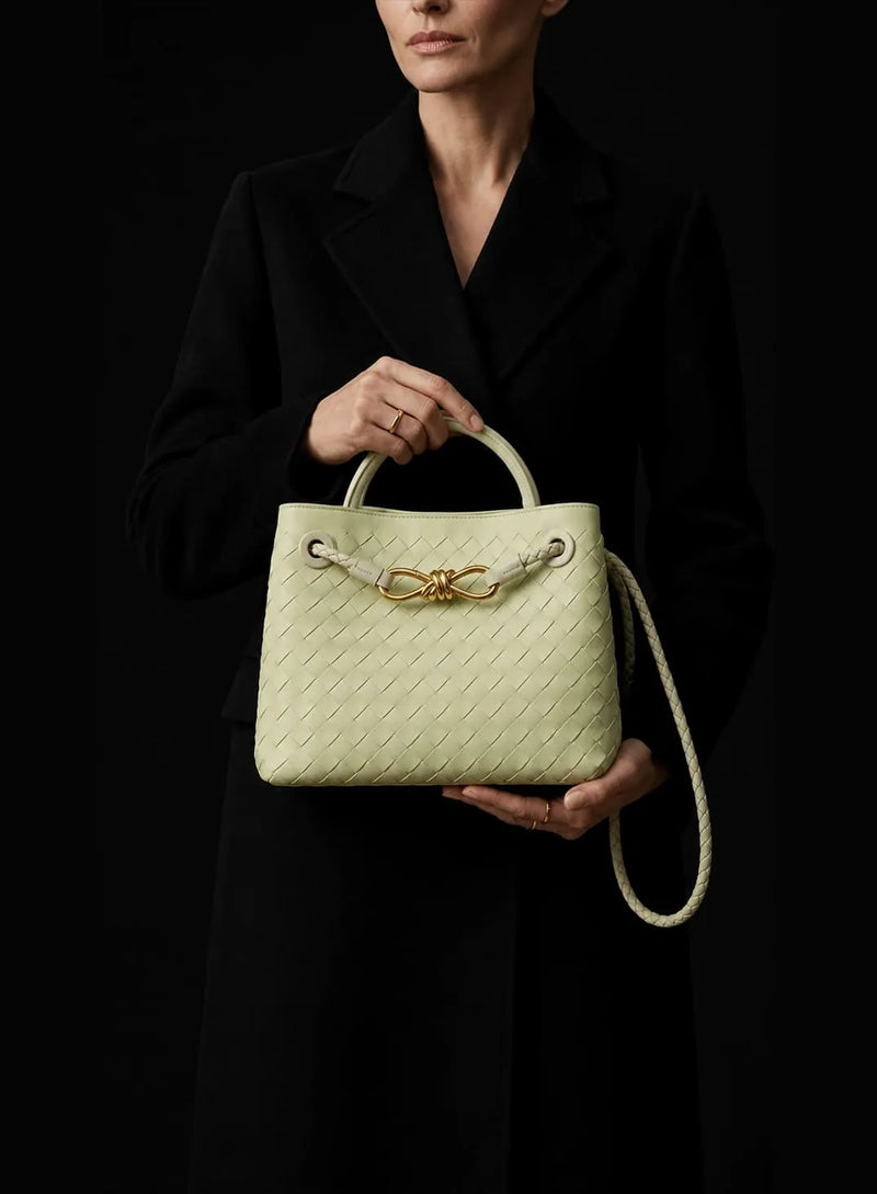 Sac Andiamo Tressé Luxe: Vert pistache pastel