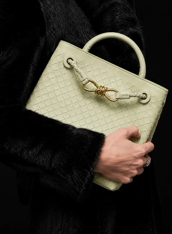 Sac Andiamo Tressé Luxe: Vert pistache pastel