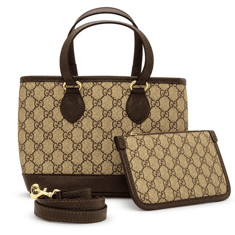 Gucci Ophidia mini sac : Beige et ébène, cuir marron