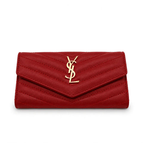 Saint Laurent Pochette matelassée: Rouge