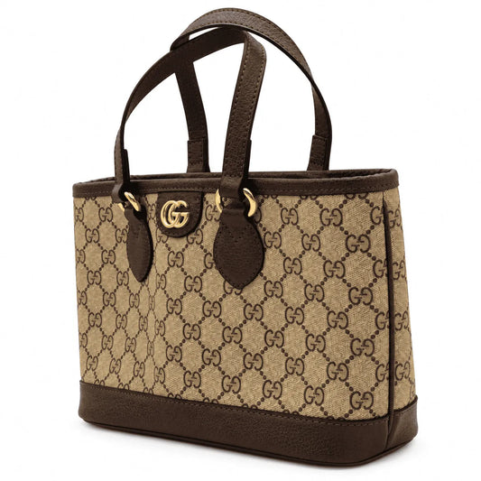 Gucci Ophidia mini sac : Beige et ébène, cuir marron