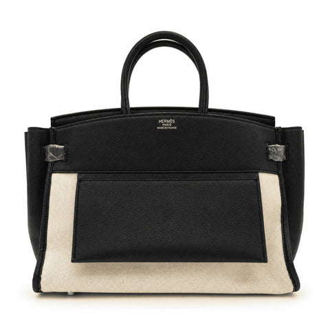 Hermès Birkin 35: Noir/Blanc