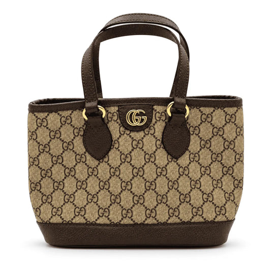 Gucci Ophidia mini sac : Beige et ébène, cuir marron
