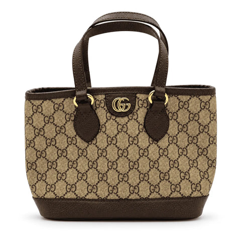 Gucci Ophidia mini sac : Beige et ébène, cuir marron