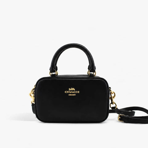 Coach Satchel Mini Jamie Camera Bag : Noir (Black/Gold)