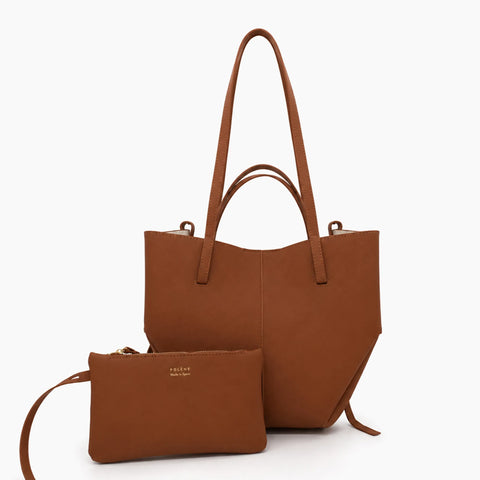 Cabas Cyme  de Polène: Marron cognac